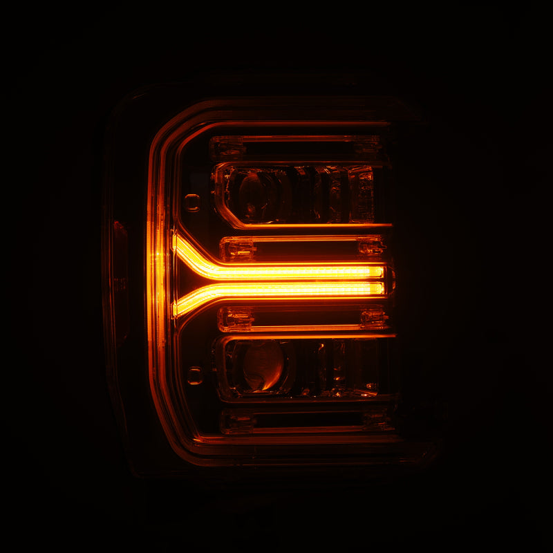 AlphaRex 2023 Ford F250-F450SD  Luxx Series LED Proj Hdlights/ Chrome Activation Lt/ Seq Signal/DRL - 880910