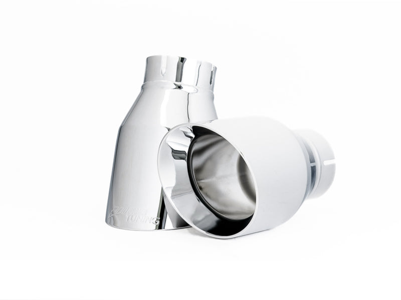AWE Tuning Audi B9 A5 Track Edition Exhaust Dual Outlet - Chrome Silver Tips (Includes DP) - 3020-32032