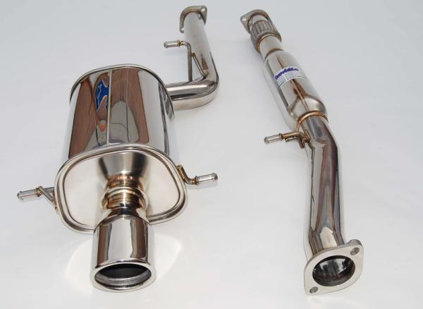 Invidia 02-07 WRX/STi 76mm Q300 Stainless Steel Cat-back Exhaust - HS02SW1G3S