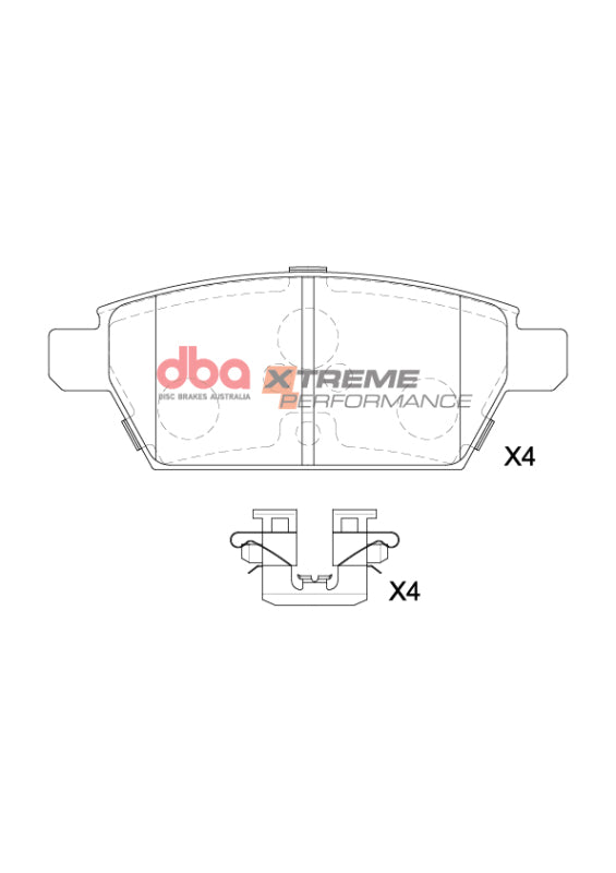 DBA 06-12 Ford Fusion XP Performance Rear Brake Pads - DB15203XP