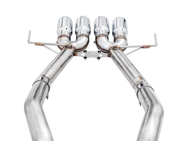 AWE Tuning 14-19 Chevy Corvette C7 Z06/ZR1 (w/AFM) Track Edition Axle-Back Exhaust w/Chrome Tips - 3020-42073