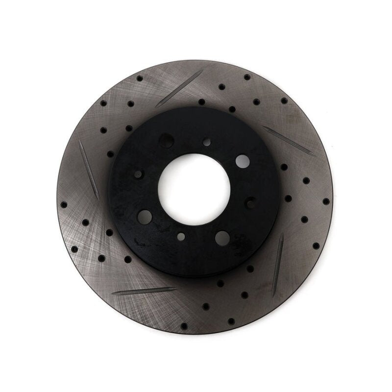BLOX Racing Slotted And Cross-Drilled Rotor Left Side - BXBS-10150-L