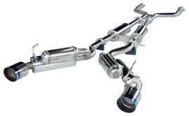 HKS 08-13 Infiniti G37 Coupe Dual Hi-Power Ti Tip Catback Exhaust (SUS304 NO COATING) - 32009-BN003