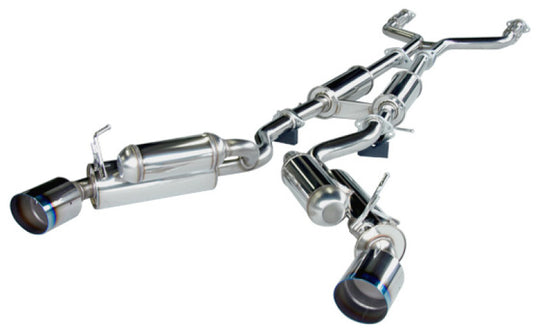 HKS 08-13 Infiniti G37 Coupe Dual Hi-Power Ti Tip Catback Exhaust (SUS304 NO COATING) - 32009-BN003