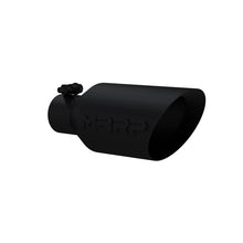 Load image into Gallery viewer, MBRP Universal Dual Wall Angle Rolled End Tip 4-1/2in OD / 2-1/2in Inlet / 11in Length - Black - T5161BLK