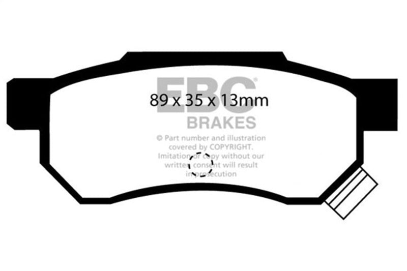 EBC 92-94 Acura Integra 1.7L VTEC Bluestuff Rear Brake Pads - DP5642/2NDX
