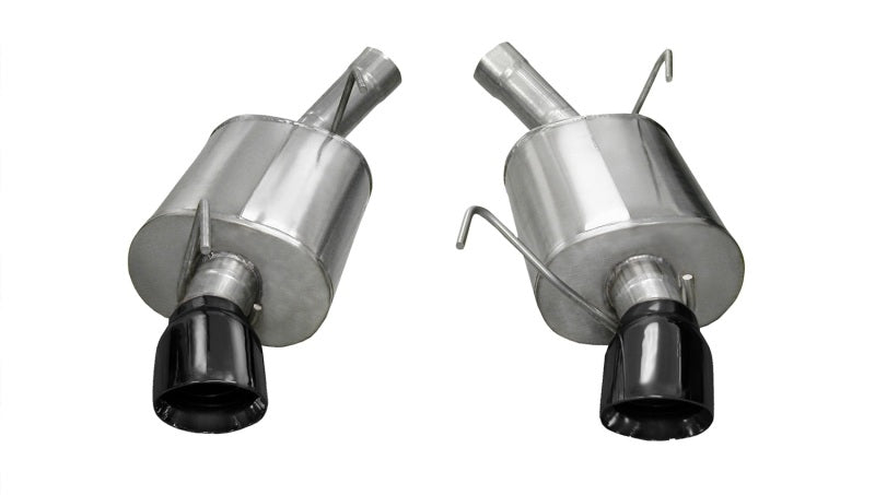 Corsa 2005-2010 Ford Mustang Shelby GT500 5.4L V8 Black Sport Axle-Back Exhaust - 14311BLK