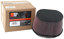 Load image into Gallery viewer, K&amp;N Universal Rubber Filter 6.25in x 4in Oval FLG / 7.375in x 5.5in Base / 6.25in x 4in Top / 5in H - RU-1001