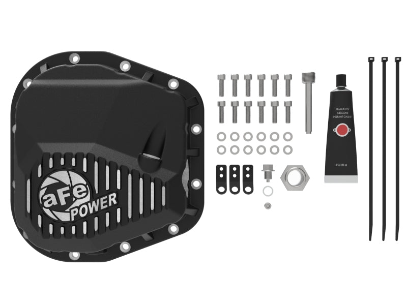 aFe 97-23 Ford F-150 Pro Series Rear Differential Cover Black w/ Machined Fins - 46-71320B