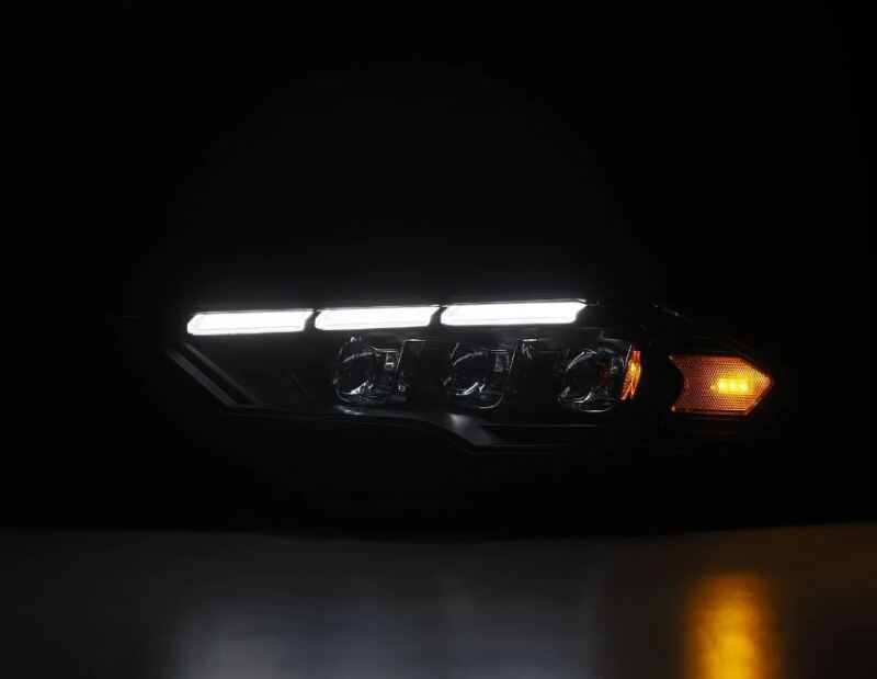 AlphaRex 18-20 Ford Mustang NOVA LED Proj Headlights Black w/Activ Light/Seq Signal/Switch DRL - 880264