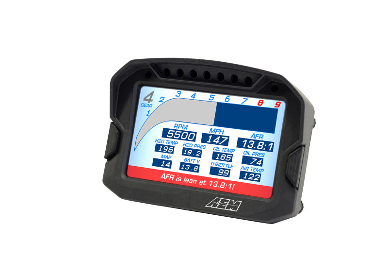AEM CD-5G Carbon Digital Dash Display w/ Interal 10Hz GPS & Antenna - 30-5602