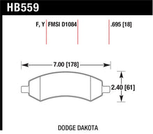 Load image into Gallery viewer, Hawk HPS Street Brake Pads - HB559F.695