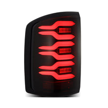 Load image into Gallery viewer, AlphaRex 14-18 GMC Sierra 1500/2500HD/3500HD LUXX-Series LED Tail Lights Blk w/Actv Light &amp; Seq. Sig - 630040