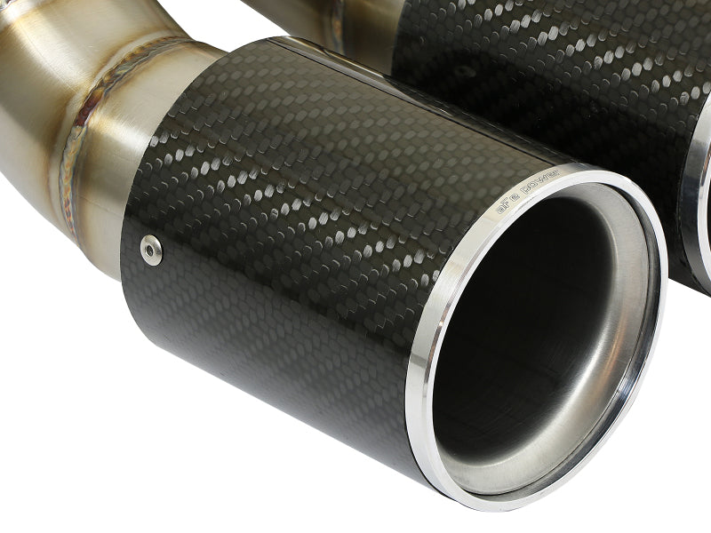aFe Power 13-14 Porsche Cayman S / Boxster S Carbon Fiber Exhaust Tip Upgrade - 49C36413-C