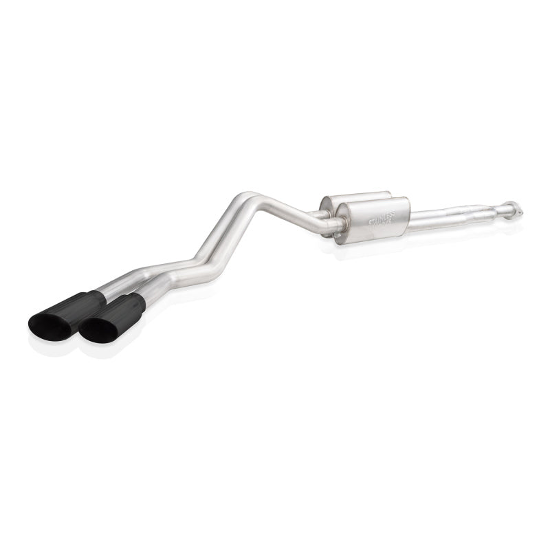 Stainless Works 2020-21 Silverado HD 6.6L Legend Catback Black Tips - CT220CBL-B