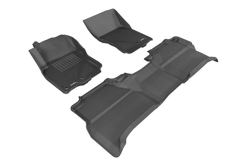3D MAXpider 05-19 Nissan Frontier Crew Cab Kagu Black Full Set (2 EYELETS) - L1NS06101509