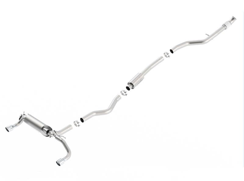 Borla 13-16 BMW 335i / 435i Atak Cat back SS 3.0in, 2.25in 3.5in Tip Single Rolled - 140580