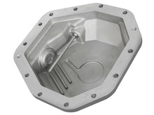 Load image into Gallery viewer, aFe Power Street Ser Rear Diff Cover Raw w/Mach Fin 2017 Ford Diesel Trucks V8-6.7L(td) Dana M275-14 - 46-70350
