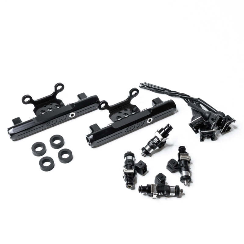 DeatschWerks 04-06 Subaru STI/LGT Side Feed to Top Feed Fuel Rail Conv Kit w/ 1500cc Injectors - 6-101-1500