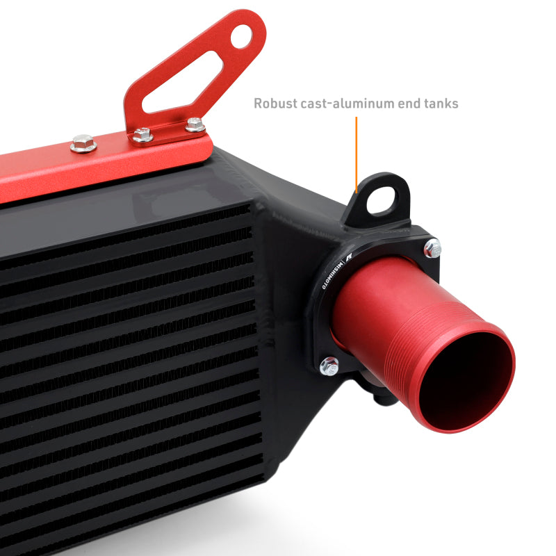 Mishimoto 2023+ Toyota GR Corolla Intercooler & Pipe Kit - Black Cooler - Red Pipes - MMINT-GRC-23KBKRD