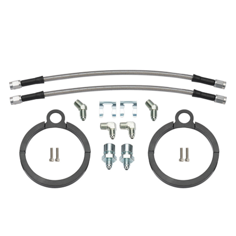 Wilwood Flexline Kit 12 inch -3 3/8-24 IF 1/8-27 NPT 90 Degree - 220-17289