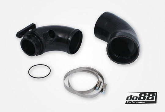do88 VAG 1.8/2.0 TSI (MQB) Turbo Inlet Pipe Black Hose Hybrid Turbo do88 Airbox - IR-130S-53-DO88