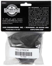 Load image into Gallery viewer, K&amp;N Air Filter Wrap Black Oval Tapered 3.75in Base I/S Width x 2.5in Top I/S Width x 2.75in H - RU-2780DK