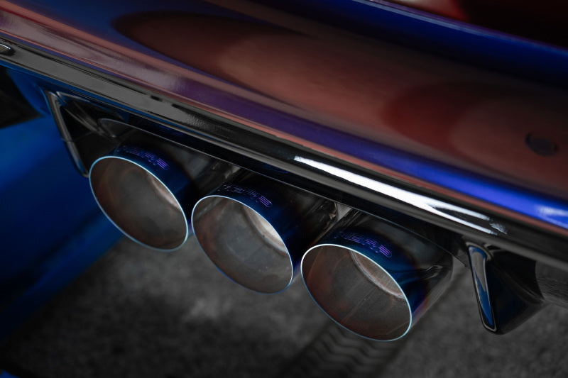 MBRP 23-24 Honda Civic Type R 2.0L T304 SS 3in Cat-Back Exhaust Triple Center Outlet w/ Burnt Tips - S49023BE