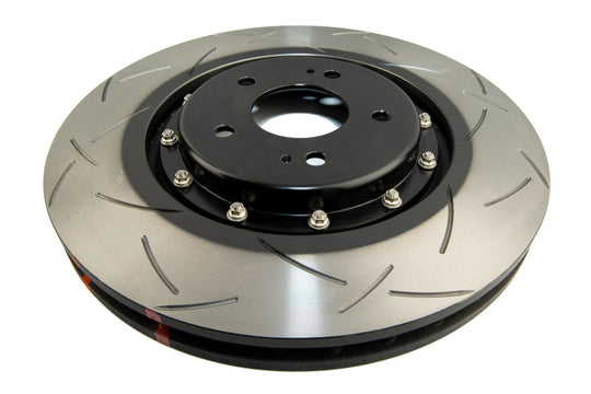 DBA 08+ EVO X Front Slotted 5000 Series 2 Piece Rotor Assembled w/ Black Hat - DBA52224V2BLKS