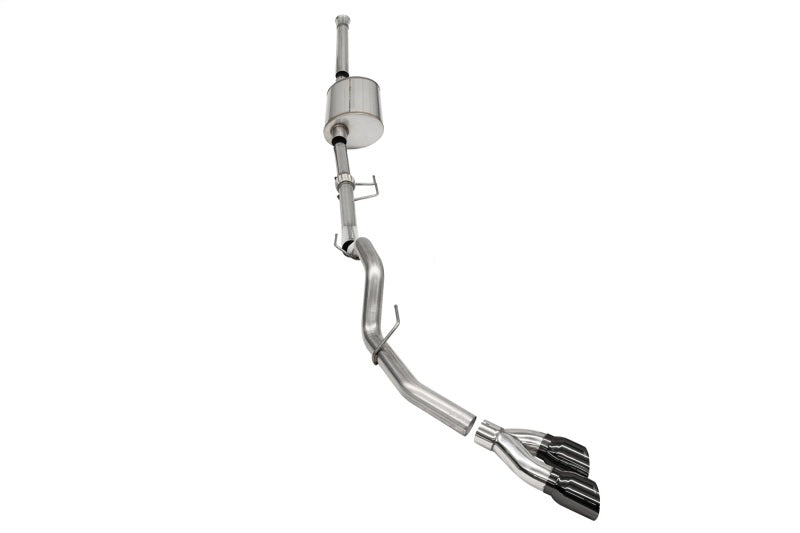 Corsa 2021-2025 Ford F-150 SuperCrew/6.5in Bed 3.5L V6 Sport Cat-Back Single Side Exit- - 21169BLK