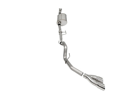 Corsa 2021-2025 Ford F-150 SuperCab/6.5in Bed 3.5L V6 Sport Cat-Back Single Side Exit-Polished - 21166