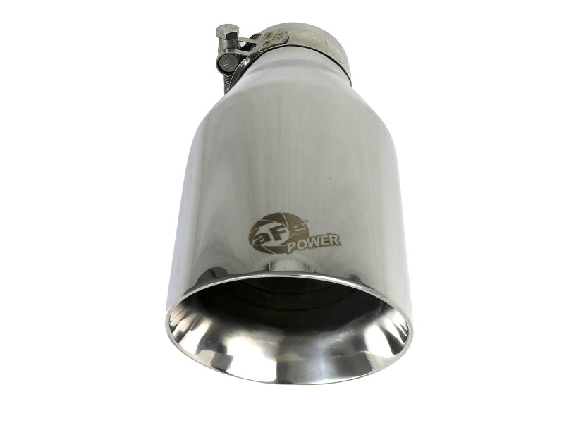 aFe MACH Force-Xp Universal Exhaust Tip 2-1/2 IN Inlet x 4-1/2 IN Outlet x 9 IN L - 49T25454-P091
