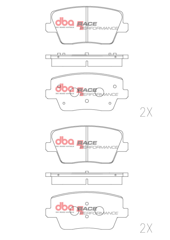 DBA 19-22 Hyundai Veloster RP Performance Rear Brake Pads - DB15013RP