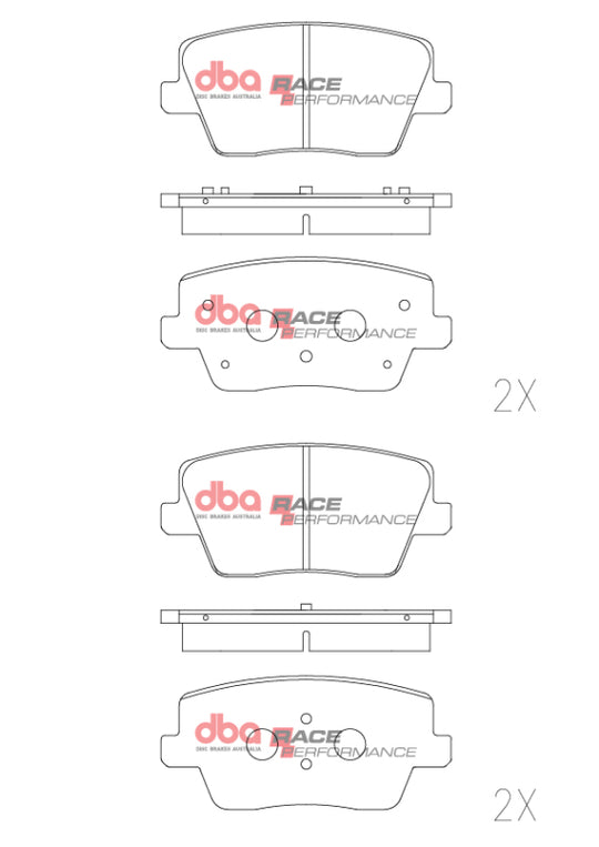DBA 19-22 Hyundai Veloster RP Performance Rear Brake Pads - DB15013RP
