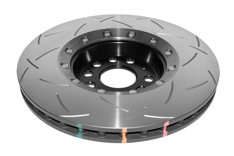 DBA 12-13 Volkswagen Golf R Front 5000 Series Slotted Rotor w/Black Hat - DBA52808V2BLKS