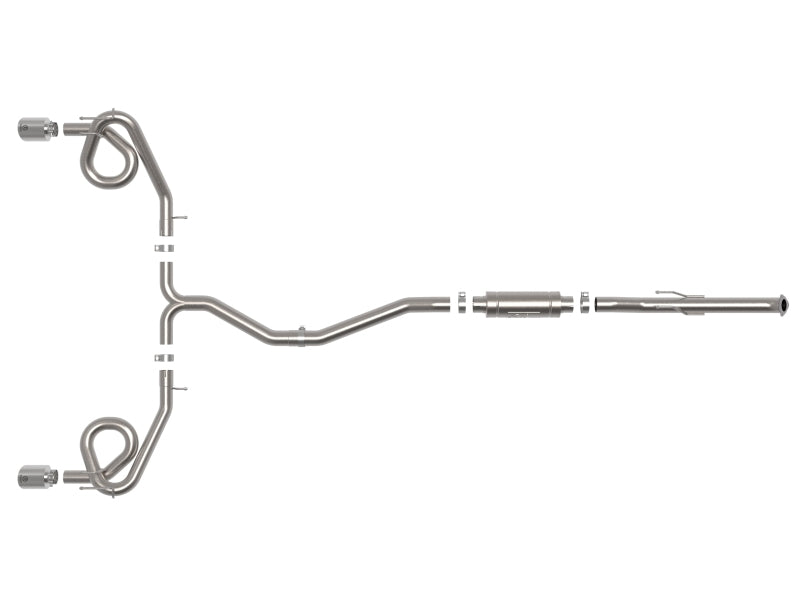 aFe 22-23 Honda Civic Si L4 1.5L (t) Takeda 2.5in to 3in 304 SS Cat-Back Exhaust w/ Polished Tips - 49-36630-P