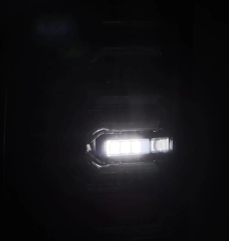 AlphaRex 07-13 Chevrolet Silverado 1500 (Ex. Hybrid Models) LUXX-Series LED Tail Lights Alpha-Black - 620090
