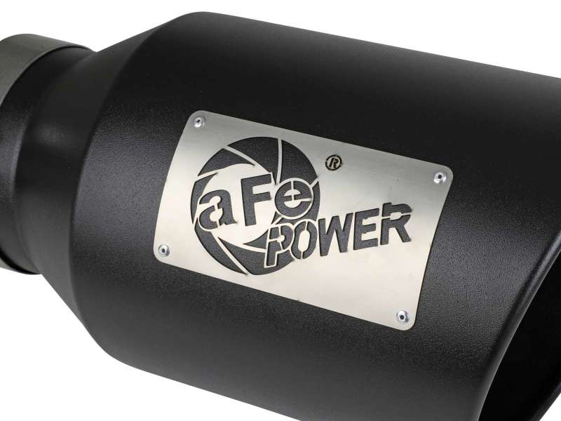 aFe Power Universal 5in Inlet 8in Outlet MACH Force-XP Clamp-On Exhaust Tip - Black - 49T50801-B15