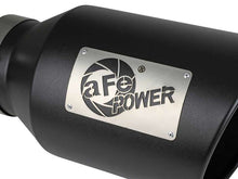 Load image into Gallery viewer, aFe Power Universal 5in Inlet 8in Outlet MACH Force-XP Clamp-On Exhaust Tip - Black - 49T50801-B15