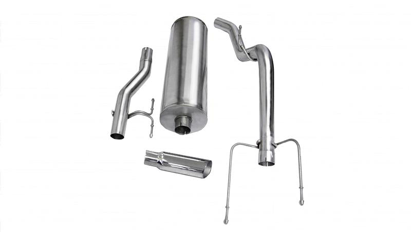 Corsa 2004-2005 -05 Dodge Ram Quad Cab/Short Bed 1500 4.7L V8 Polished Sport Cat-Back Exhaust - 24403