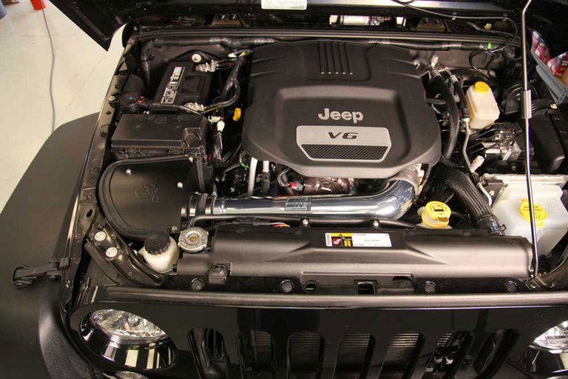 K&N 12-18 Jeep Wrangler V6-3.6L High Flow Performance Intake Kit (12-15 CARB Approved) - 77-1566KP