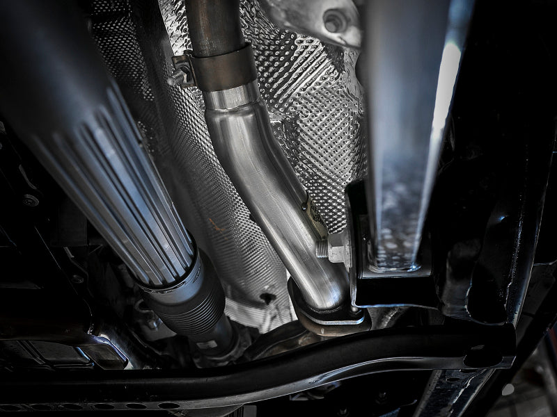aFe Twisted Steel 2in Stainless Steel Loop Delete Down-Pipe 2018+ Jeep Wrangler (JL) V6 3.6L - 48-48024