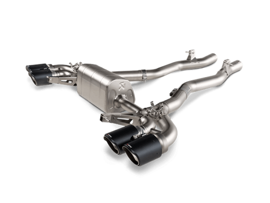 Akrapovic 2020 BMW M8/M8 Competition (F91/F92) w/OPF/GPF Slip-On Line (Titanium) w/Carbon Tips - S-BM/T/22H