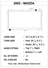 Load image into Gallery viewer, CSF 89-97 Mazda Miata Radiator - 2862