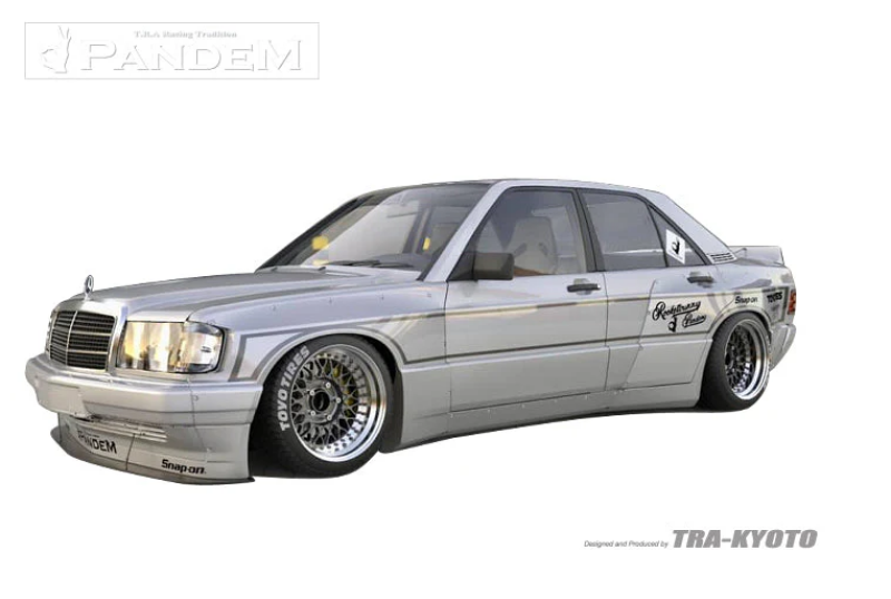GReddy Pandem Mercedes 190E Rocket Bunny Full Wide-Body Aero Kit - 17090700