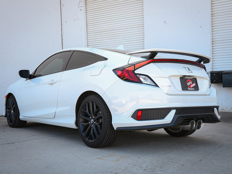 aFe Takeda 2.5in 304SS Cat-Back Exhaust System 17-20 Honda Civic SI Coupe L4-1.5L (t) - Polished Tip - 49-36620-P
