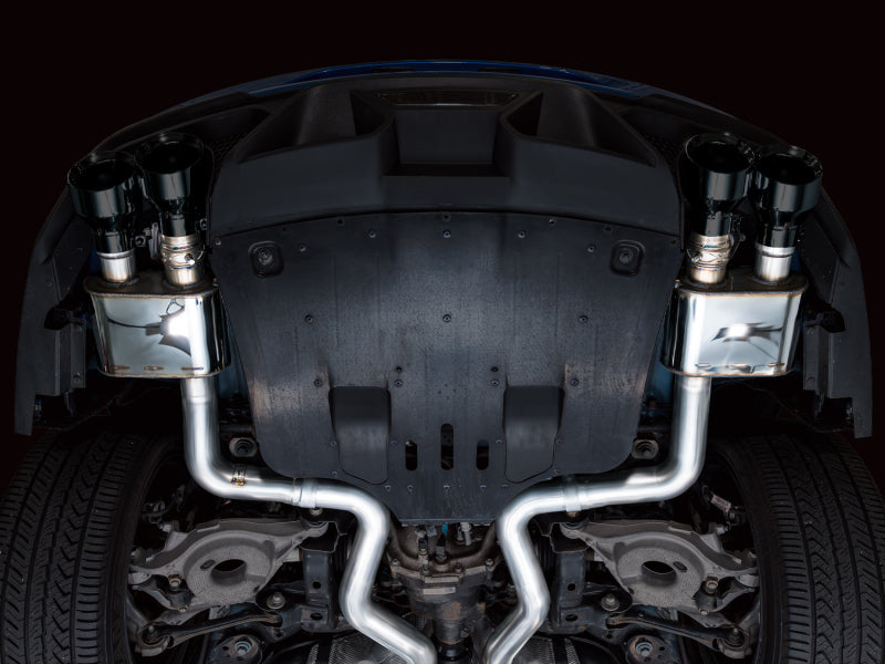 AWE Tuning 21-23 Ford Mustang Mach 1 SwitchPath Cat-Back Exhaust w/ Quad Diamond Black Tips - 3025-43551