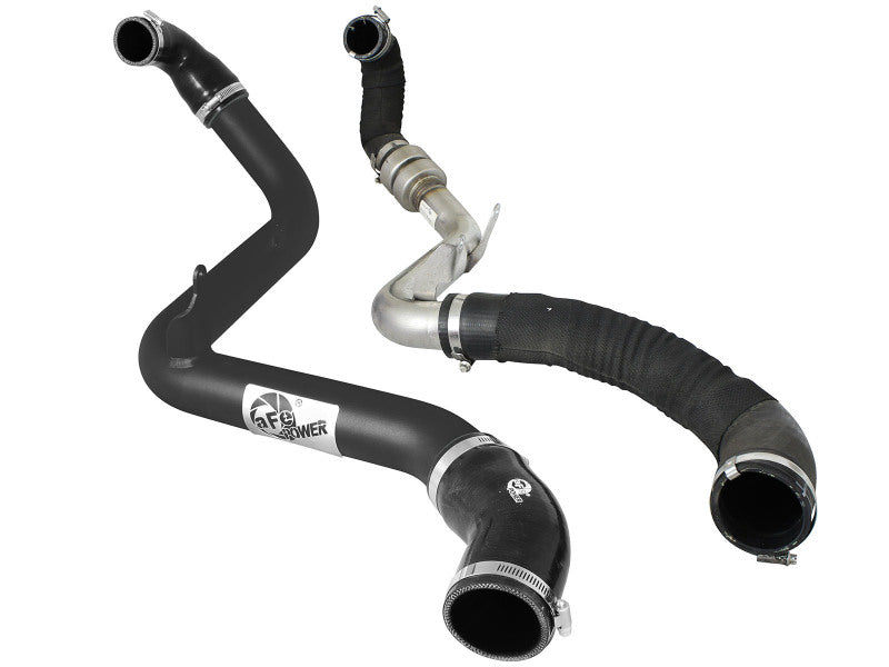 aFe Bladerunner 2.5in Intercooler Hot Side Tubes, 13-14 Ford Focus ST 2.0L (t) *Black* - 46-20188-B