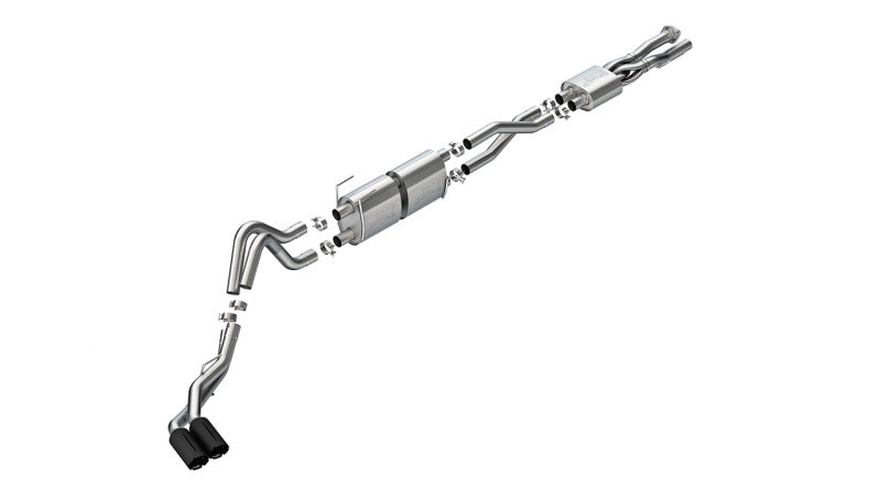 Borla 20-26 Ford F250/F350 SD 7.3L V8 CC SB (160in WB) (SRW) S-Type Cat-Back Exhaust - Brawler Black - 141016BRCB