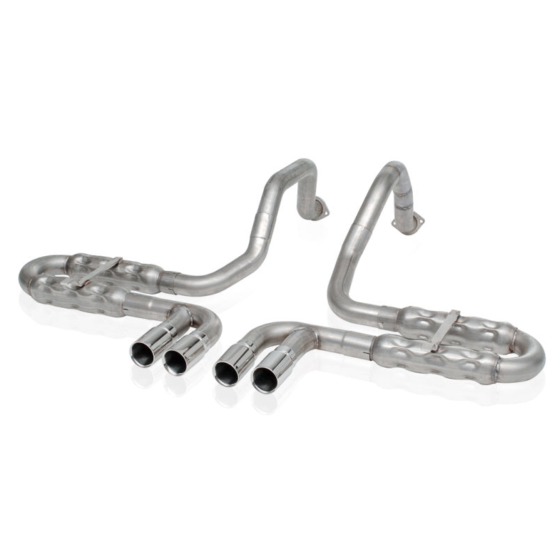 Stainless Works 1997-04 Corvette C5 2-1/2in Axle Back Quad Rolled Edge Tips - VC5CHAM